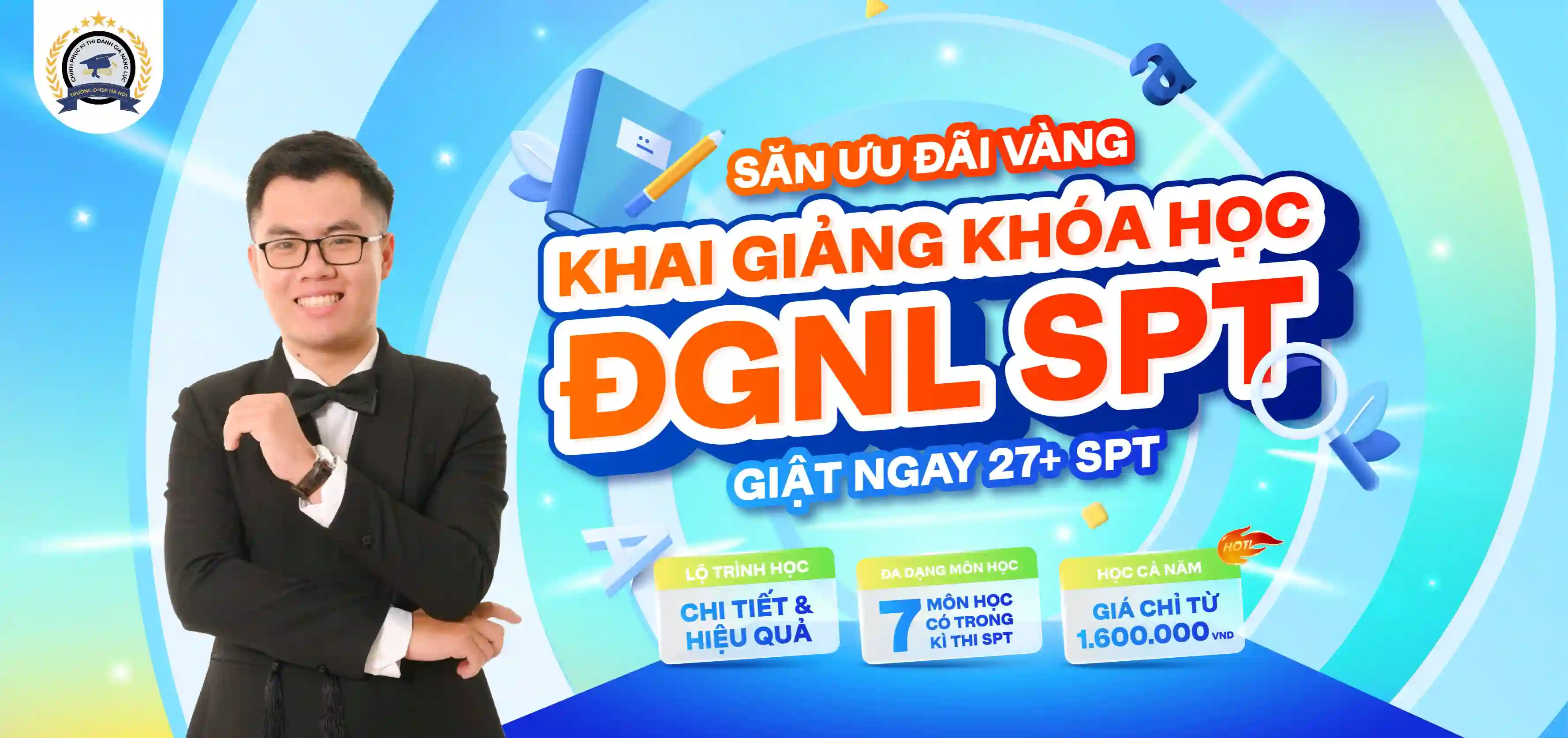 Khoá luyện thi ĐGNL Sư phạm 1 (SPT)